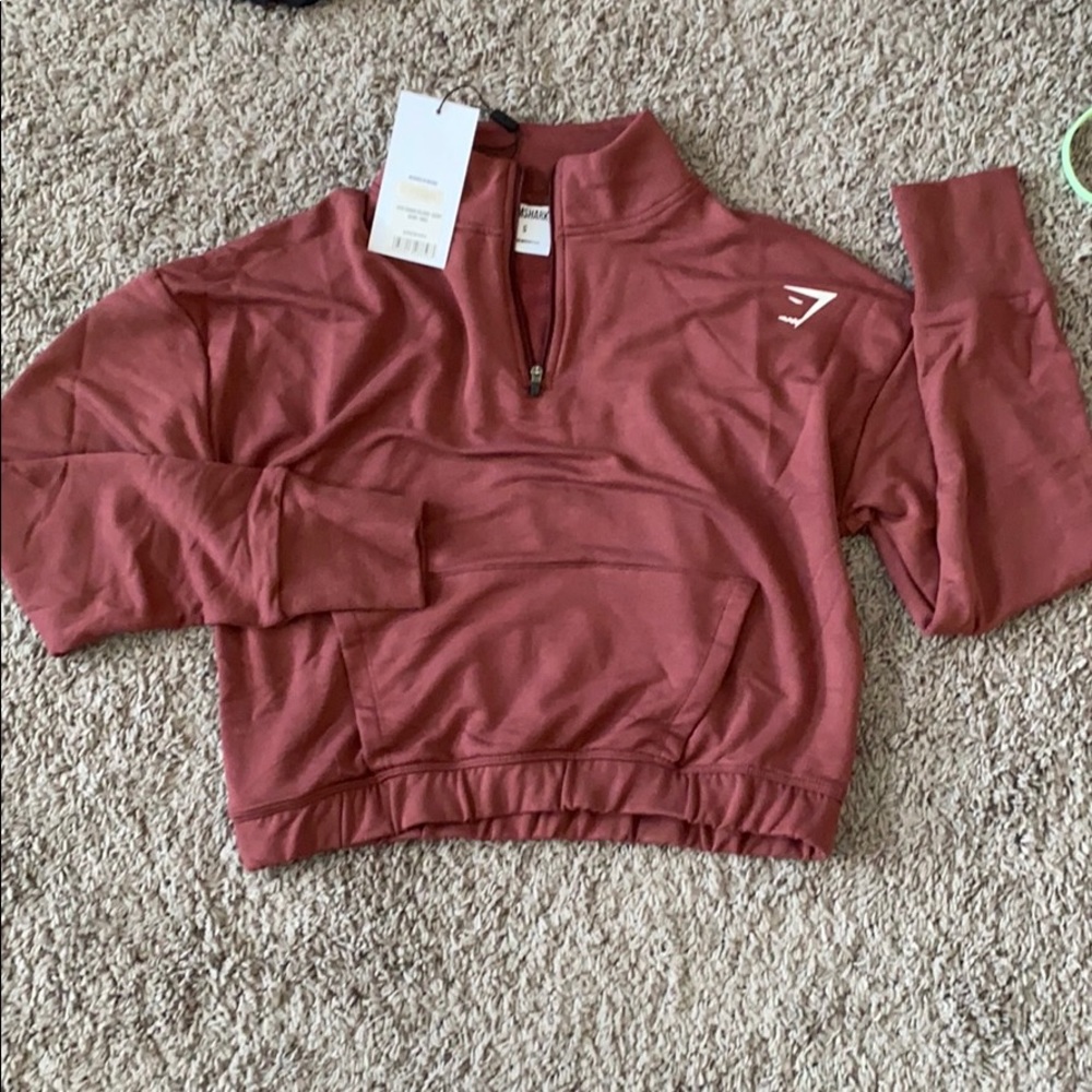 Gymshark Pippa Pullover Small Cherry Brown